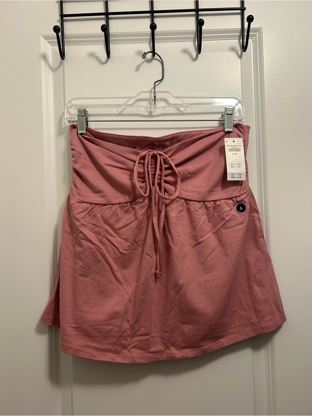 Strapless Halter babydoll top HOLLISTER L
